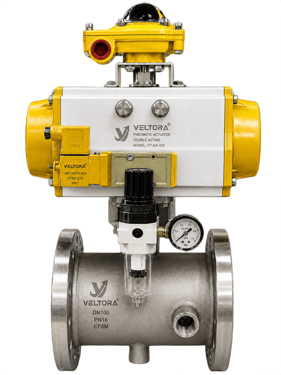 Pneumatic Actuated Ball Valve (Vertical Type)